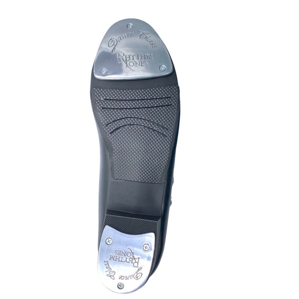 Little Girls Black Mary Jane Tap Shoes Buckle Size 11.5 New Recital Dance Class - Picture 7 of 8